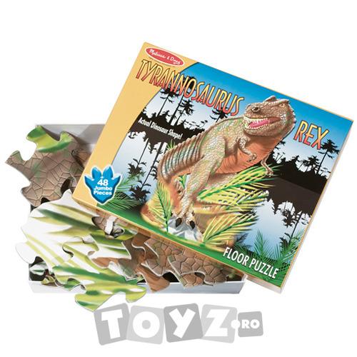 Melissa & Doug Puzzle de podea Tyrannosaurus Rex (48 piese)