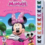 Minnie si prietenii ei – Carte de colorat cu pensula si culori