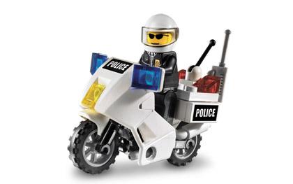 LEGO MOTOCICLETA POLITIE din seria LEGO CITY.