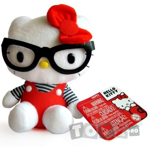 Intek Mascota Hello Kitty 16 cm,cu ochelari
